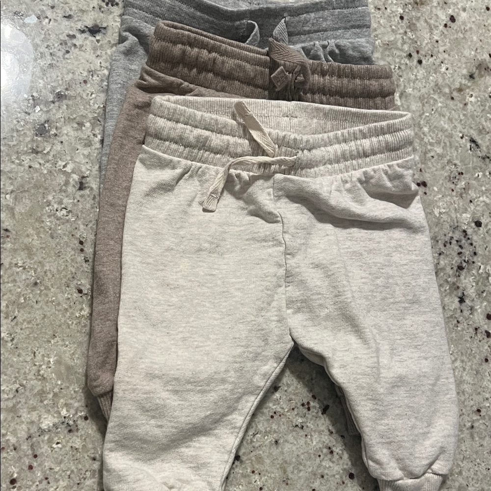 H&M Kids Joggers - Gray, Brown, Cream